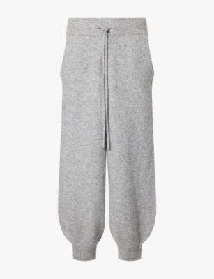 Seventh Mens  Alpaca Wool-blend Knit Cuff Trousers In Cloud
