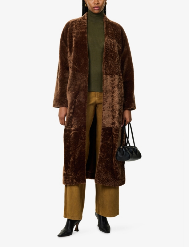 Dilan Leather Shearling Coat
