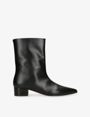 Neous Womens Black Tapek Leather Ankle Boots Eur 37.5 / 4.5 Uk