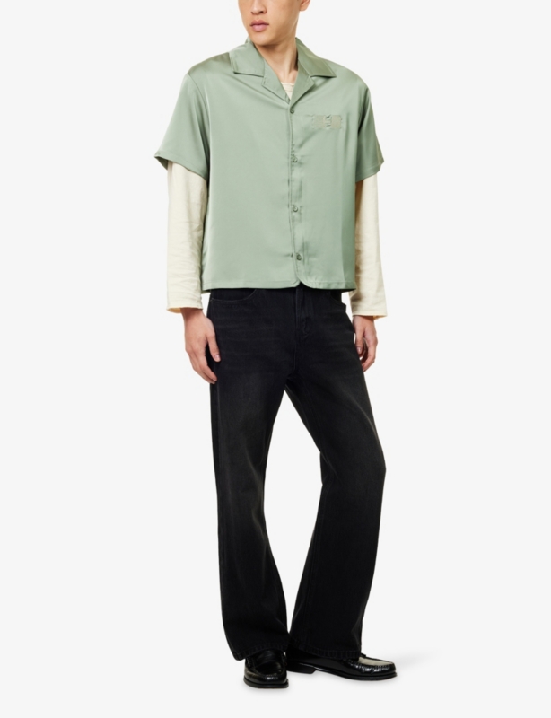 Mid-Rise Flared Denim Jeans