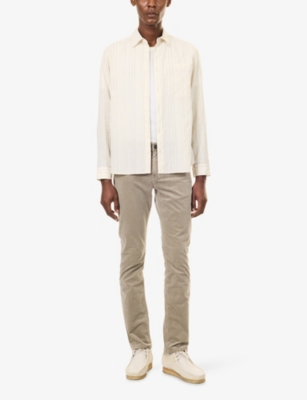 PAIGE: Federal Slim Straight-Leg Corduroy Trousers