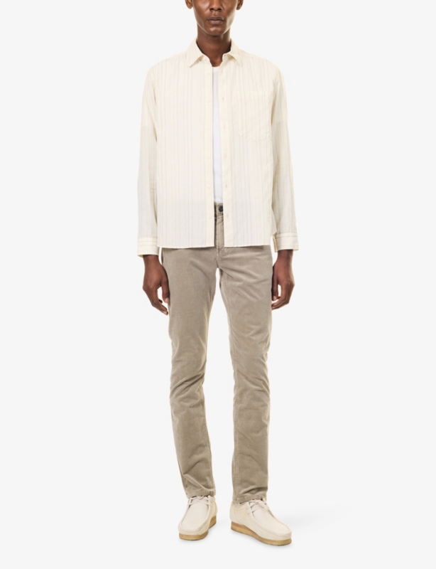 Federal Slim Straight-Leg Corduroy Trousers