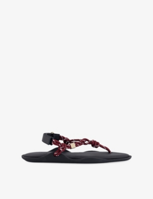 Flowze Womens Bordeaux Flo Woven Sandals Eur 41 / 8 Uk In Multi