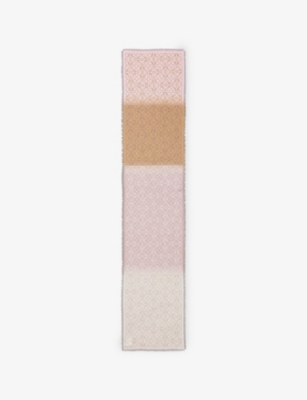 Loewe Wool, Silk And Cashmere Scarf In Multi