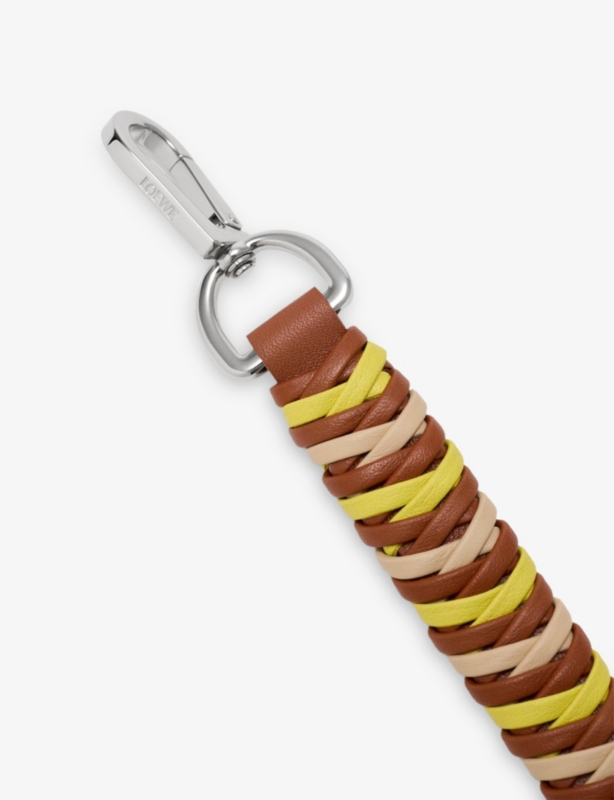 Geometric Woven Leather Strap