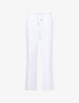Womens Jenni Kayne Paloma Straight-Leg Cotton Trousers