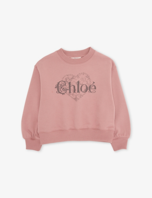 Brand-Print Long-Sleeve Cotton Sweatshirt 4-14 Years