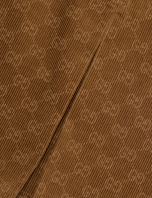 GUCCI: Sleeveless Monogram-Pattern Cotton-Corduroy Dress 12-26 months