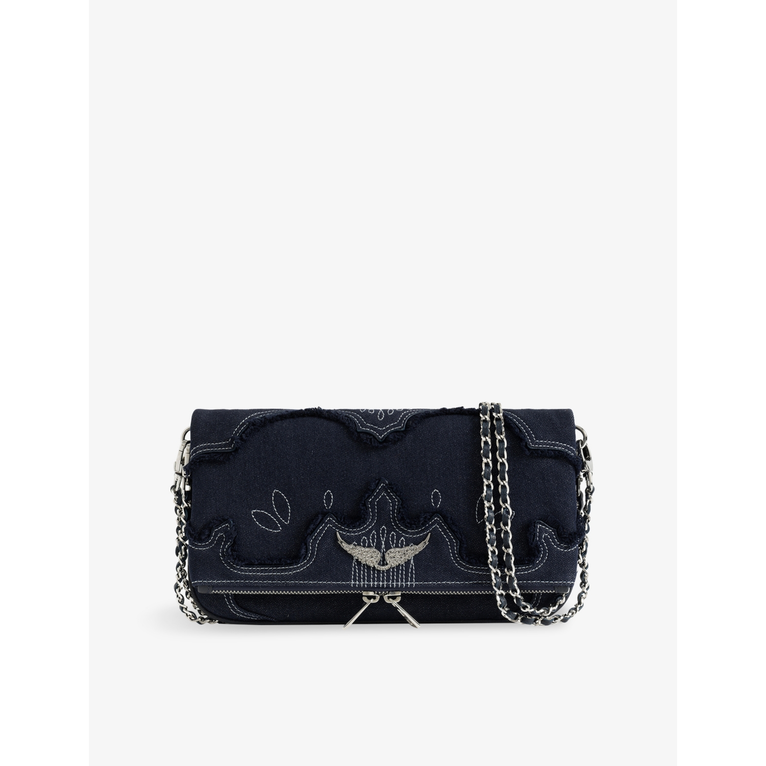 Zadig&Voltaire Rocky II Denim Cross-Body Bag