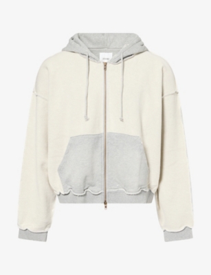 Found Mens Insideout Zip-up Cotton Hoody Heather Gray