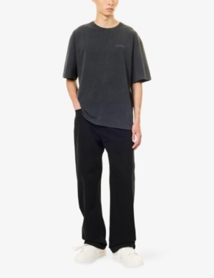 OFF-WHITE: Rugs Arrow Skate Cotton T-Shirt