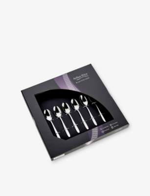 Arthur Price Willow 6-piece Stainless-steel Coffee Spoon Set Stainless Steel