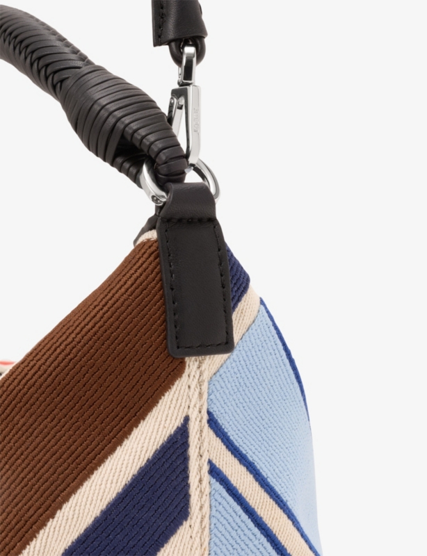 Cala Bayadere Embroidered Canvas Shoulder Bag