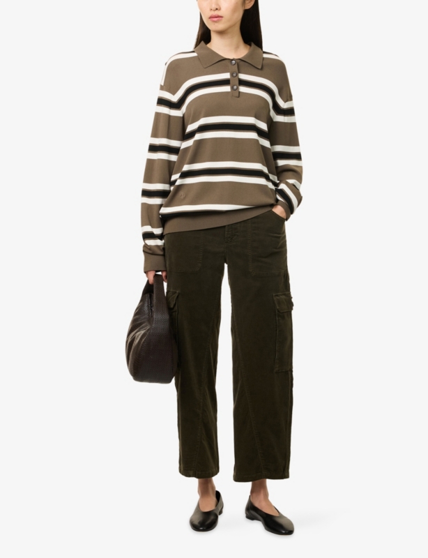 Thassos Cropped Corduroy Utility Trousers