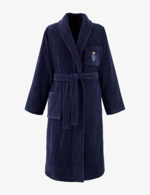Ralph Lauren Denim Bear Cotton-terry Bathrobe Newport