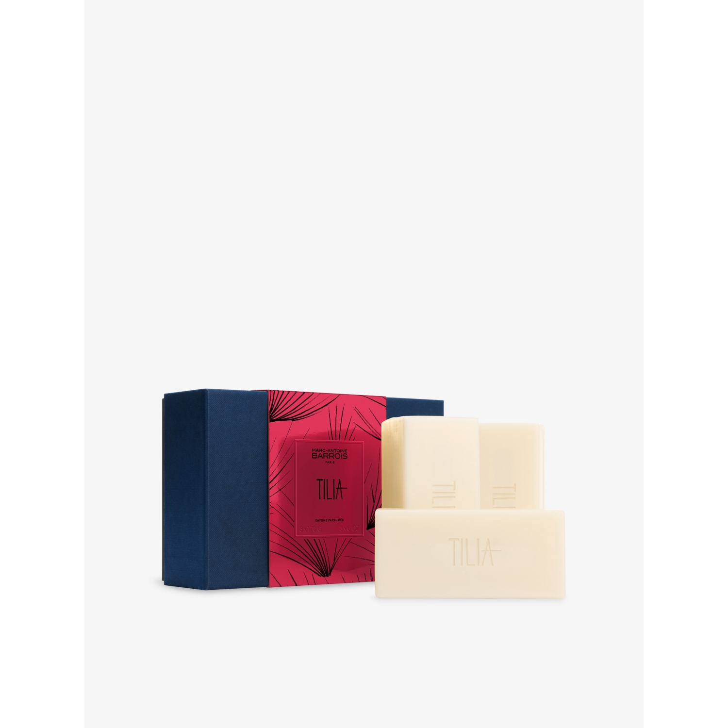 Marc Antoine Barrois Tilia Scented Soap Bar Trio 3 x 170g