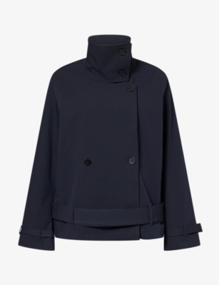 Samsoe & Samsoe Womens Samsoe Samsoe Sabianca Cropped Woven Trench Jacket In Salute