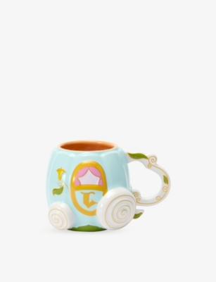 The Disney Store At Selfridges Cinderella Pumpkin-carriage Stoneware Mug In Multi-coloured