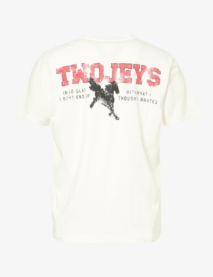 Twojeys Mens White Sterling Graphic-print Cotton-jersey T-shirt