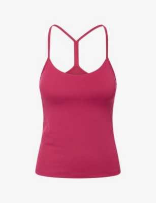 Lululemon Womens  Flow Y Light-support Tank Top In Pink