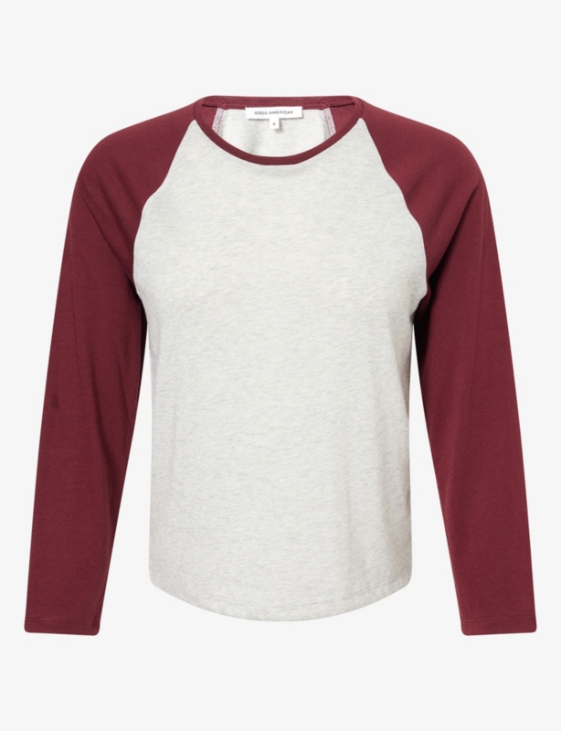 Long-Sleeve Raglan Cotton-Jersey T-Shirt