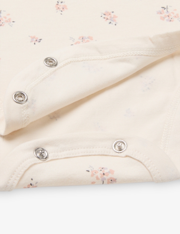Floral-Print Two-Piece Cotton Set 0-18 Months