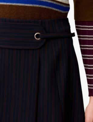 Claudie Pierlot  랩 벨트 웨이스트 스트레치 미니 스커트