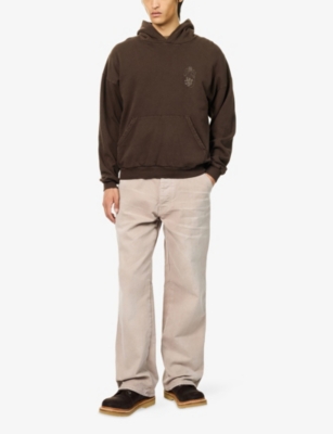 ALEXANDER DIGENOVA: Small Crest Cotton Hoody