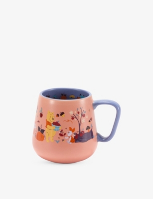 The Disney Store At Selfridges Winnie The Pooh Autumn Ceramic Mug 425ml Multi-coloured