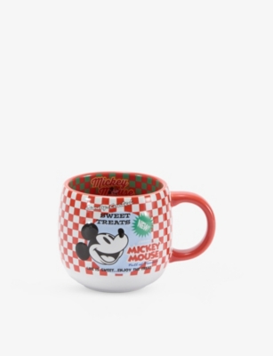 The Disney Store At Selfridges Weet Treats Mickey Mouse Ceramic Mug 365ml Multi-coloured
