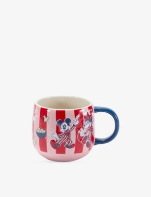 The Disney Store At Selfridges Popcorn Mickey Mouse Ceramic Mug 365ml Multi-coloured