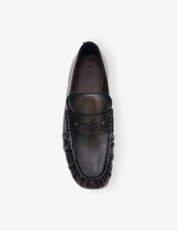 Aven Leather Penny Loafers