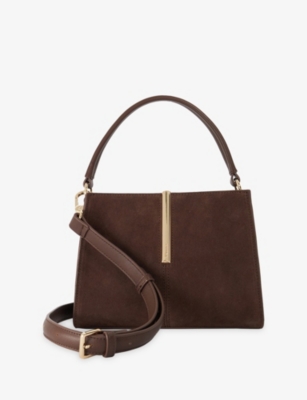 Womens Dune Dinidestined Small Suede Top-Handle Bag