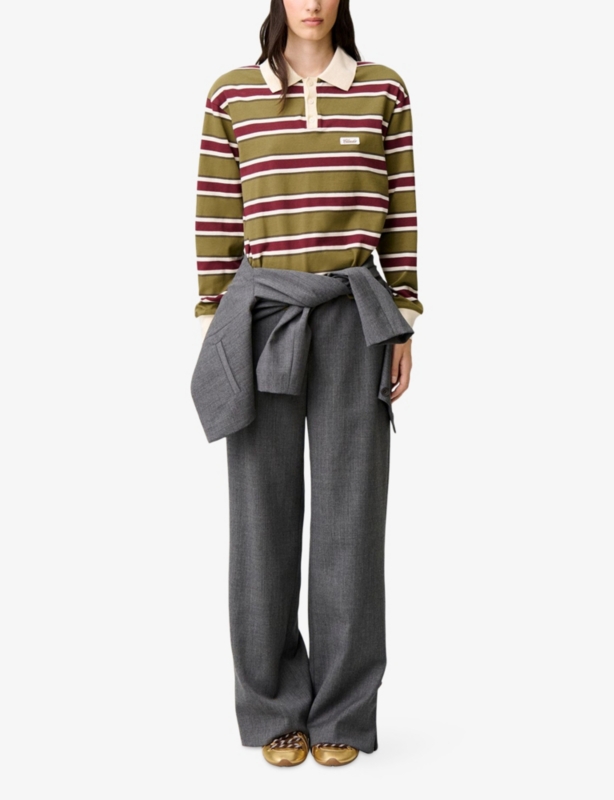 Striped Relaxed-Fit Cotton Polo Shirt