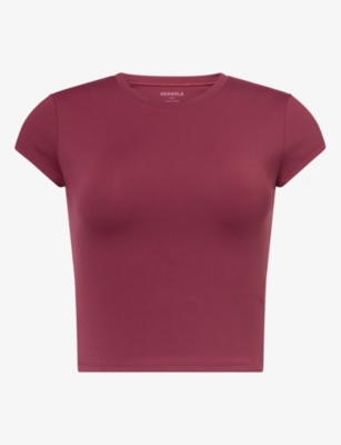 Adanola Womens Ultimate Stretch-jersey T-shirt Damson Red