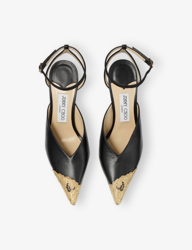 Faiz 100 Leather Heeled Courts