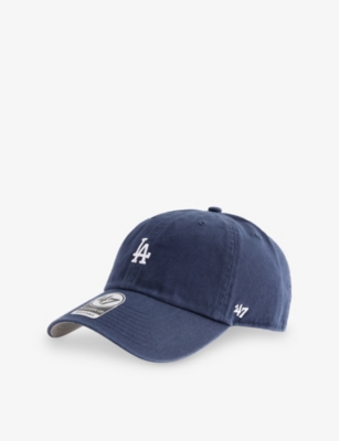 47 Brand Mens '47 Clean Up Los Angeles Dodgers Base Runner Cotton-twill Baseball Cap Navy