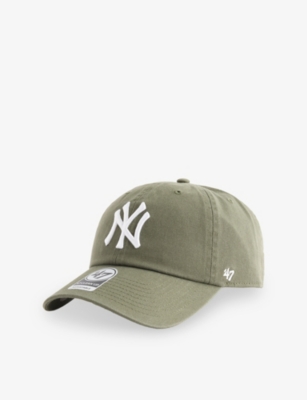 47 Brand Mens '47 Clean Up New York Yankees Cotton-twill Baseball Cap Washed Green