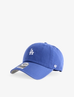 47 Brand Mens '47 Clean Up Los Angeles Dodgers Base Runner Cotton-twill Baseball Cap Blue