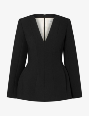 Malina Womens Ninni Sculpted Woven Top Black