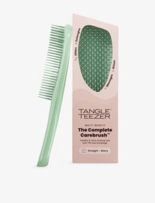 Tangle Teezer He Complete Carebrush Glistening Hair Brush In Glistening Jade