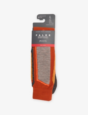 Falke Mens  Ergonomic Sport System Sk4 Advanced Skiing Knee High Socks In Brown