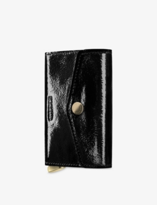 Secrid Womens Premium Envelope Leather Wallet Black
