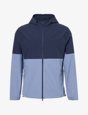 Arne Mens Active Tech Woven Windbreaker Navy Light Blue Xxl In Multi