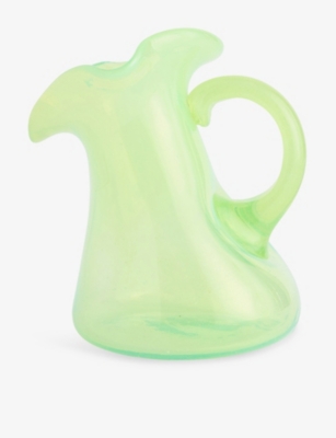 Completedworks Notsobig Thaw Small Glass Jug Acid Green