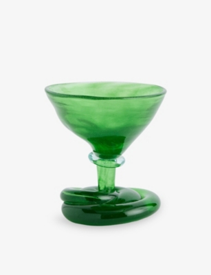 Completedworks Thaw Martini Glass Leaf Green