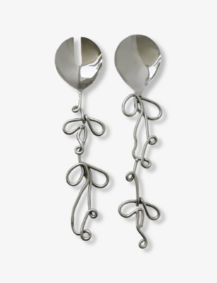 Completedworks A Very Serious Salad Stainless-steel Salad Servers Set Of Two Silver