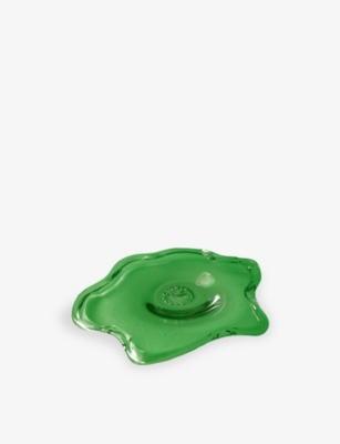 Completedworks Pond Glass Plate 30cm Leaf Green