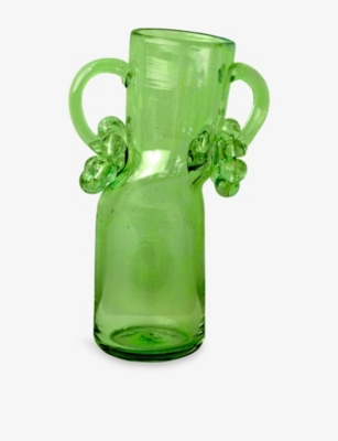 Completedworks Teetering Glass Carafe Leaf Green
