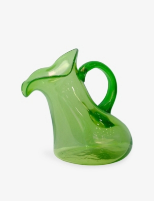 Completedworks Thaw Large Glass Jug Leaf Green
